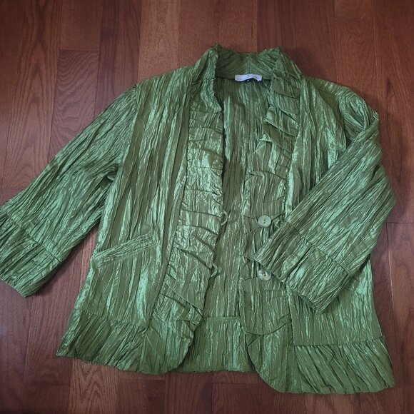 Adele Dallas Orr green dressy jacket size small - Picture 1 of 4